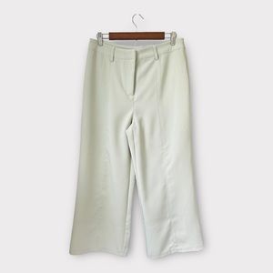 NWT Avec Les Filles Wide Leg Trousers in Pale Green, size 8